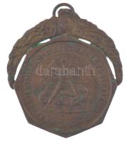 ~1912. Rákosszentmihályi Athletikai és Football Club kétoldalas érem füllel, karikával, Neuberrger gyártói jelzéssel (49x43mm) T:2 patina, korrózió