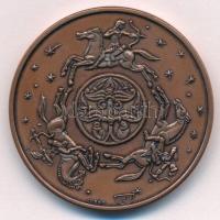 Lebó Ferenc (1960-) 1997. "Géza fejedelem halálának 1000. évfordulójára" kétoldalas bronz ...