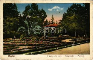 1934 Buziásfürdő, Baile Buzias; O parte din parc / Park részlet / spa, park (EB)