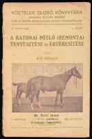 Kis Mihály: A katonai pótló (remonta) tenyésztése és értékesítése. 6 képpel  Bp., 1913. Országos Magyar Gazdasági Egyesület Könyvkiadóvállalata (Pátria ny.). 61 + (3) p. {Köztelek Olcsó Könyvtára V. évf. 6. füzet}. Szöveg közti képekkel illusztrálva. Tűzve, kiadói, kissé sérült papírborítóban