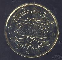 Finnország 2007. 2€ aranyozva "50 éves a Római Szerződés" T:2