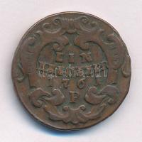 1761P 1kr Cu "Mária Terézia" T:3