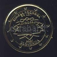 Szlovénia 2007. 2€ aranyozva "50 éves a Római Szerződés" T:2