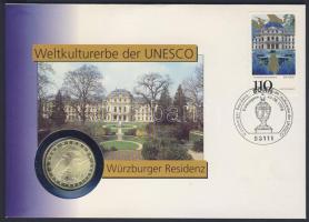 NSZK 1978. 5M Ag "Neumann" érmés borítékon elsőnapi bélyegzős bélyeggel, hátoldali ismertető tanúsítvánnyal T:BU