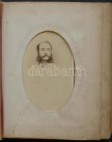 cca 1860-1890 Fotó gyűjtemény: 16 db keményhátú fotó, felerészt katonákat ábrázolóak korabeli kapcso...
