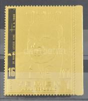 Martin Luther King golden-foiled stamp, Martin Luther King aranyfóliás bélyeg