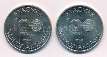 1986. 100Ft alpakka "Labdarúgó világbajnokság - 1986 Mexikó" T:1-