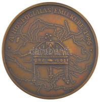 1996. A Honfoglalás emlékére / Honteremtő hadjáratok bronz emlékérem, műanyag tokban (42,5mm) T:1-