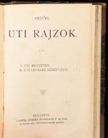 Útleírás kolligátum: Tóth Rezső: Uti rajzok. címlap nélkül. 60p. (Észak-Afrika); Tóth rezső: Olasz faluk és városok. Bp., é.n. Lampel. 64p. Petőfi Sándor: Uti rajzok. Bp., é.n. Lampel. 79p. Korabeli, kissé kopottas félvászon kötésben.