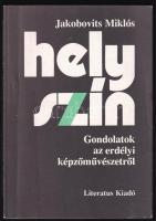 Jakobovits Miklós: Helyszín. Gondolatok az erdélyi képzőművészetről. A szerző, Jakobovits Miklós (1936- 2012) által dedikált! H.n., 1993, Literatus Kiadó. Fekete-fehér képekkel illusztrált, többe közt Ziffer Sándor, Mattis Teutsch János, Mikola András, Jándi Dávid és más erdélyi és nagybányai művészek alkotásainak reprodukcióival. Kiadói papírkötés.