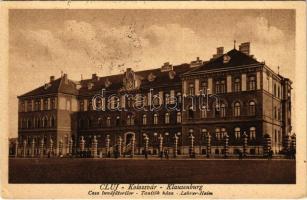 1940 Kolozsvár, Cluj; Tanítók háza / Casa invatatorilor / teachers training institute + 1940 Kolozsvár visszatért So. Stpl (EK)