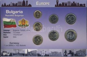Bulgária 1999-2000. 1St, 2St, 5St, 10St, 20St, 50St, 1L bemutató szettben T:1