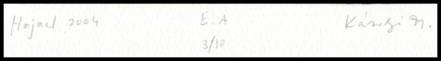 Károlyi Zsuzsanna (1954-): Hajnal, 2004. Színes hidegtű, papír, jelzett, művészpéldány EA 3/10 számo...