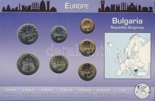 Bulgária 1999-2000. 1St, 2St, 5St, 10St, 20St, 50St, 1L bemutató szettben T:1