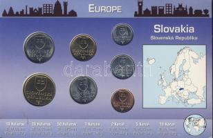 Szlovákia 2002-2007. 10h, 20h, 50h, 1K, 2K, 5K, 10K bemutató szettben T:1