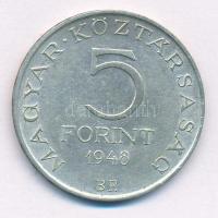 1948. 5Ft Ag "Petőfi" T:2,2- patina 
Adamo EM1