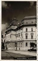 Nagyvárad, Oradea, Grosswardein; Törvényszék / court. photo + 1940 Nagyvárad visszatért So. Stpl