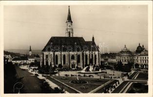 Kolozsvár, Cluj; Mátyás király tér, üzletek / shops