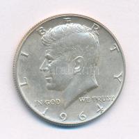 Amerikai Egyesült Államok 1964.1/2$ Ag Kennedy T:1- United States 1964. 1/2 Dollar Ag Kennedy C:AU