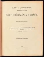 Nagy Iván (szerk.): Az 1869-ik évi april 20-dikára hirdetett országgyűlés képviselőházának naplója. Pest, 1871, Légrády. Kiadói félbőr kötés, viseltes állapotban.