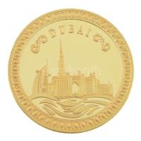 Egyesült Arab Emírségek DN Dubaj aranyozott emlékérem (40mm) T:PP United Arab Emirates ND Dubai gilt medallion (40mm) C:PP
