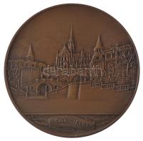 Berán Lajos (1883-1943) 1931."Budapesti emlék" kétoldalas bronz emlékérem modern utánveret...