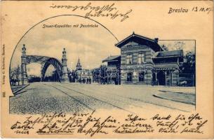 1907 Wroclaw, Breslau; Steuer Expedition mit Passbrücke (EK)