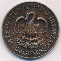 Simon Ferenc (1922-2015) 1983. MÉE - M.N.T. Jubileumi ülésszak - Szolnok / Huszonöt év a numizmatikáért 1958-1983 kétoldalas bronz emlékérem (42,5mm) T:1 kis patina Adamo SK2