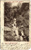 1902 Nagybánya, Baia Mare; A második vízesés a szturi völgyben. Kovács Gyula kiadása / waterfall in the valley (EM)