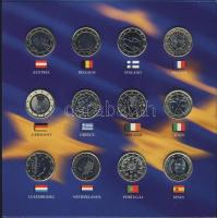 Európai Unió 1999-2002. 1€ 12 tagállam klf érméi + USA 2002. 1/2$ "50 állam" 5kl...