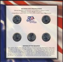 Európai Unió 1999-2002. 1€ 12 tagállam klf érméi + USA 2002. 1/2$ "50 állam" 5kl...