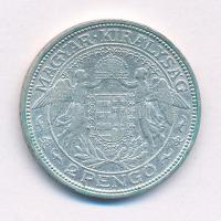 1929. 2P Ag "Madonna" T:2- patina Adamo P7