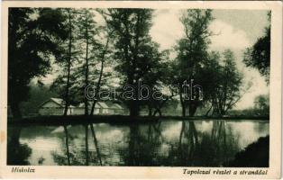 1926 Miskolc, Tapolcai részlet a stranddal. Móriczné N. Lenke felvétele + MISKOLCGÖRÖMBÖLYI POSTAI ÜGYN. (EK)