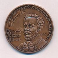 Rajki László (1939-) 1988. "MÉE Orosháza / Eötvös József" kétoldalas bronz emlékérem (42,5...