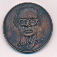 Lapis András (1942-) 1984. "Lecek - HNF / Vasarely" kétoldalas bronz emlékérem (42,5mm) T:...