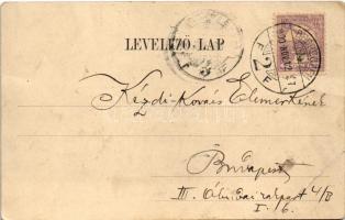 1900 Hortobágy, ökörgulya legeltetés. Pongrácz Géza kiadása, Kiss Ferencz eredeti fényképe után (EB)