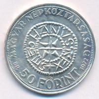1972. 50Ft Ag "Szent István" T:BU Adamo EM38