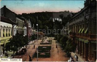 1913 Miskolc, Erzsébet tér, autó