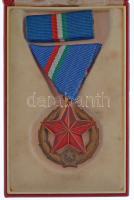 1951. Közbiztonsági Érem bronz fokozata a rendőrség tagjai részére, szalagsávval, eredeti tokban T:1 NMK 549.