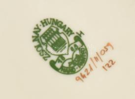 Zsolnay búzavirág mintás bonbonniere Kézzel festett, jelzett, hibátlan.10x10 cm