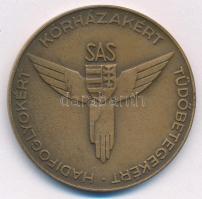 Loósz József (1908-1985.) 1947. SAS - Hadifoglyokért, kórházakért, tüdőbetegekért / Siess-Adj-Segíts bronz emlékérem (40mm) T:1-