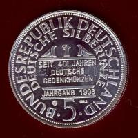 Németország 1993. "Friedrich von Schiller" Ag 31g tanúsítvánnyal T:BU