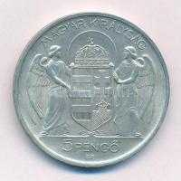 1939. 5P Ag "Horthy balra" T:1- patina
Adamo P8.2