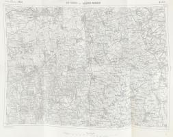 1913 Kisvárda és Vásárolsnamény környékének katonai térképe, 1:75 000, K.u.k. Militägeographisches I...