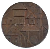 1974. Szentendrei nyár 1974 kétoldalas, öntött bronz emlékérem (92mm) T:1