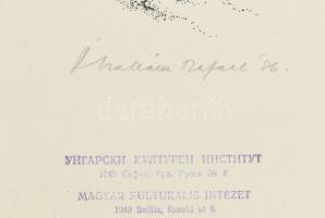 Ábrahám Rafael (1929-2014): Redemption, 1986. Ofszet, papír, jelzett, művészpéldány E.A. jelzéssel. ...