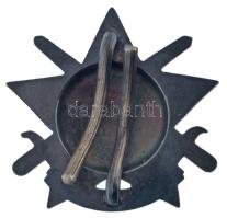 ~1949. "Haditorna ezüst fokozat" ezüstözött vas jelvény zománcozott Rákosi-címerrel T:2-,3...