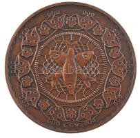 Csucs Viktória (1934-1993) DN "Kiskunhalas - Csipkeház" bronz emlékérem kapszulában (60mm)...