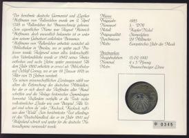 NSZK 1985. 5M "A zene éve" bélyeges érmés borítékon alkalmi bélyegzővel, hátoldali ismerte...