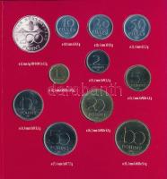 1994. 10f-200Ft (11xklf) forgalmi sor dísztokban, benne 1994. 200Ft Ag "Deák", "Magya...